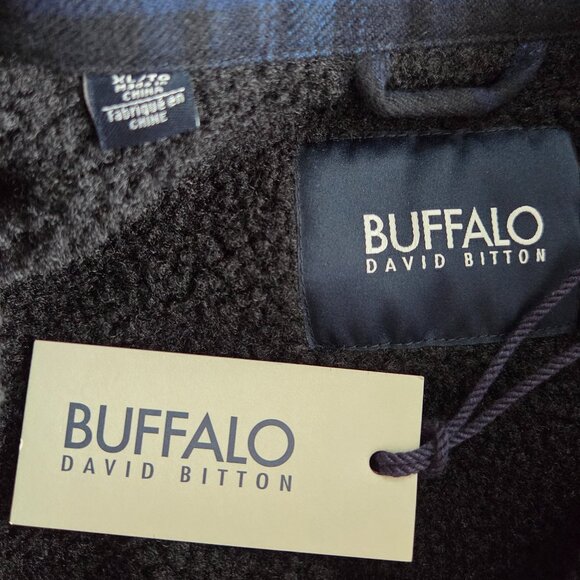 NWT - Buffalo David Bitton Men's Plaid Shacket with Sherpa Lining - Size XL, XXL - Picture 14 of 16